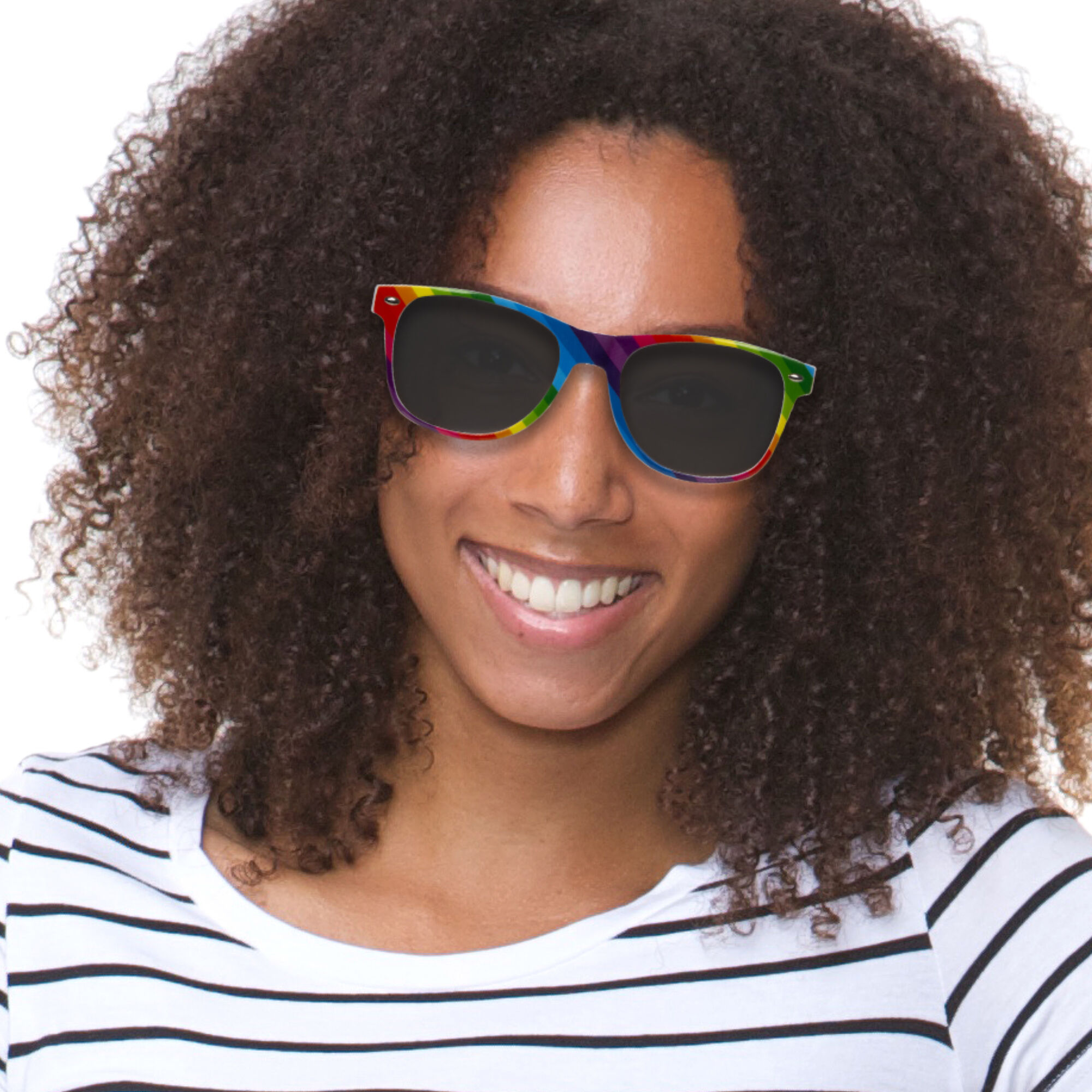 Rainbow Stripes Sunglasses by Windy City Novelties