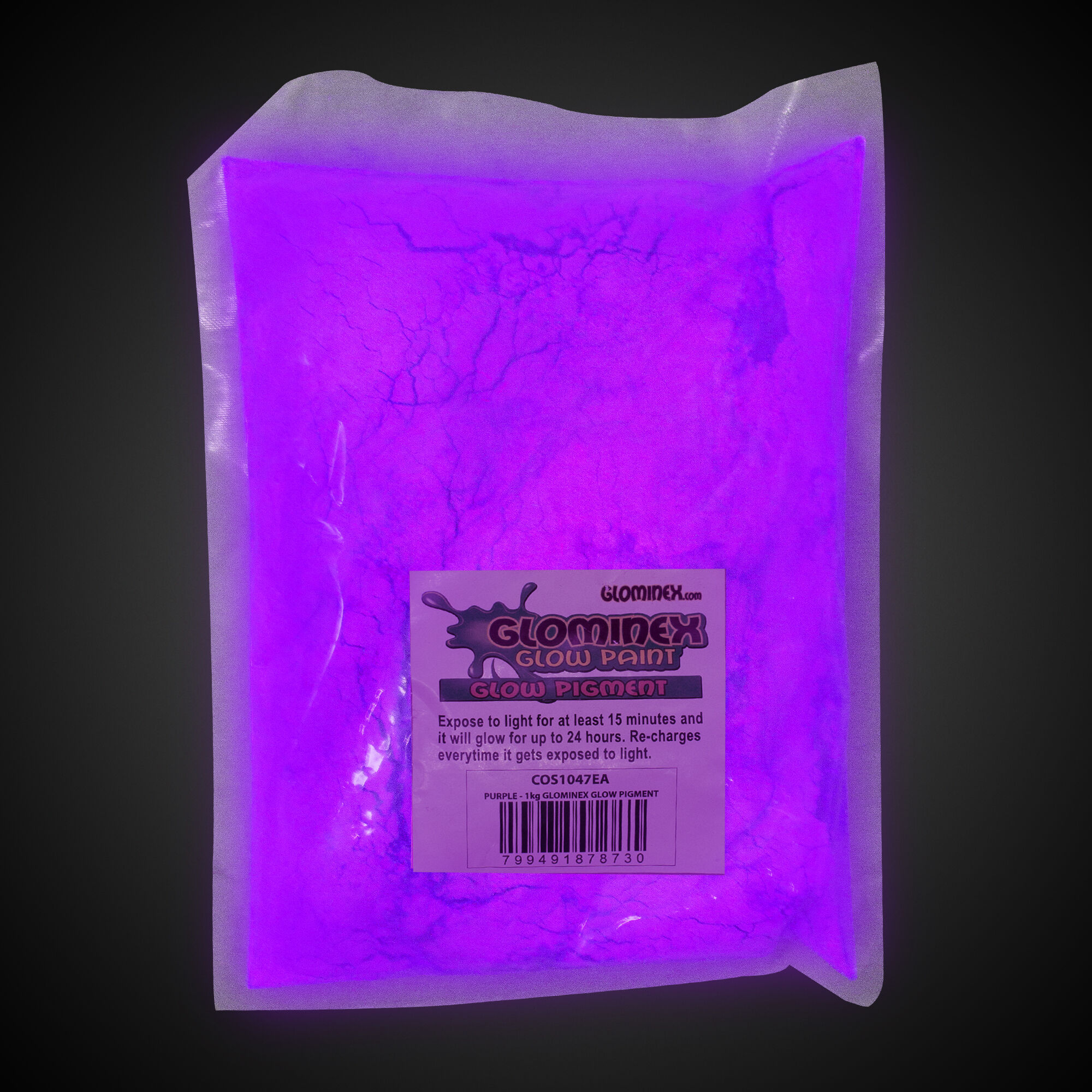 Purple Glominex 1 kg. Glow Pigment by Windy City Novelties