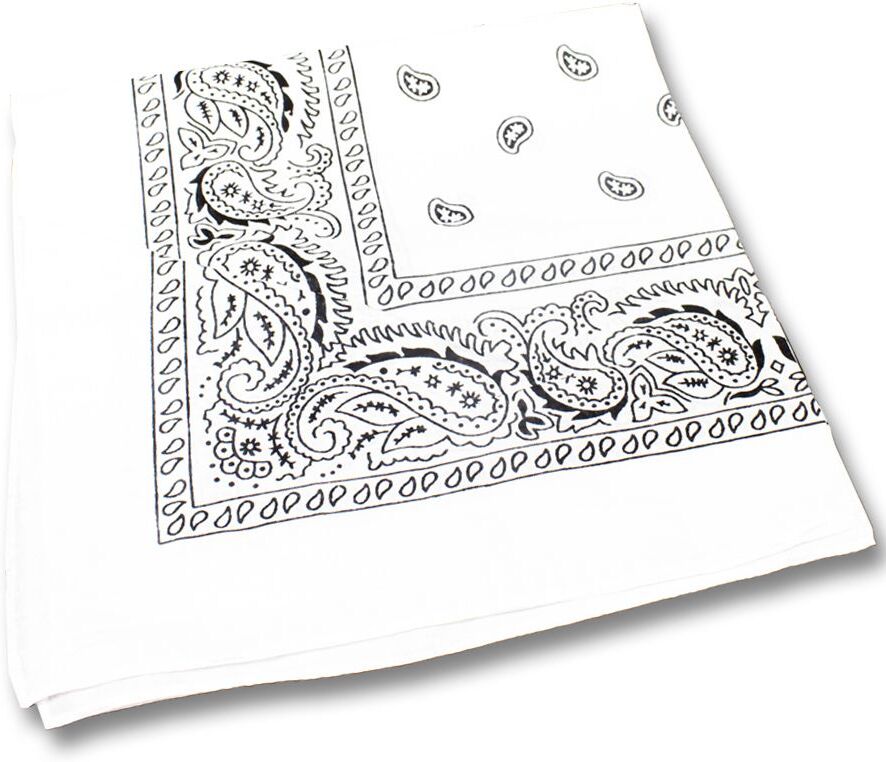 White Cotton Bandanas by Windy City Novelties