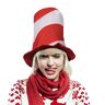 Red & White Striped Stove Pipe Hats by Windy City Novelties