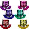 New Years Party Metallic Color Top Hats - Unit of 36 by Windy City Novelties