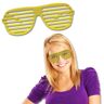 Yellow Slotted Glasses by Windy City Novelties