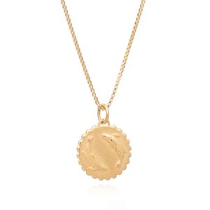 Jackson Rachel Jackson - Zodiac Art Coin Pisces Necklace Gold