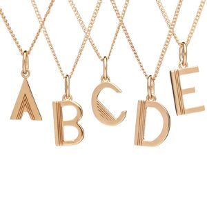 Jackson Rachel Jackson - Art Deco Initial Necklace Gold