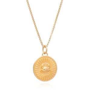 Jackson Rachel Jackson - Zodiac Art Coin Cancer Necklace Gold