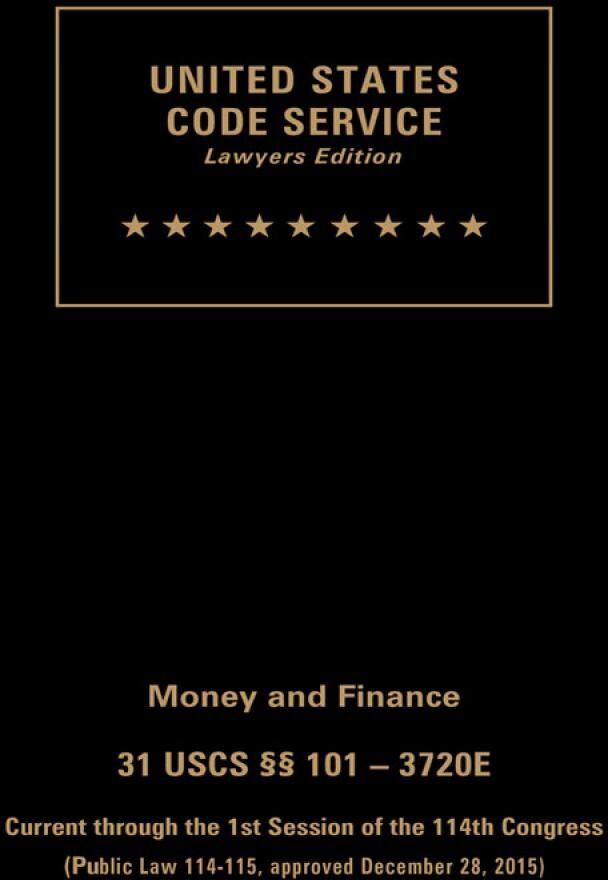 Michie USCS Money and Finance Set: Title 31