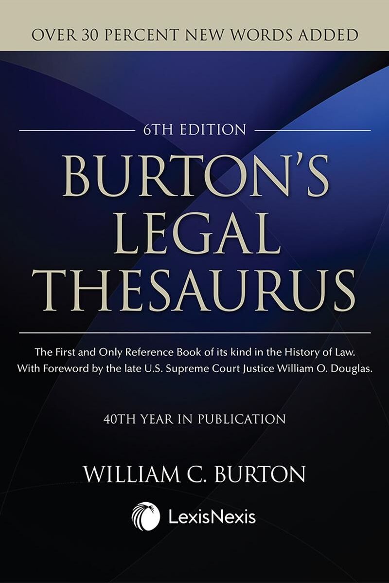 Matthew Bender Burton's Legal Thesaurus