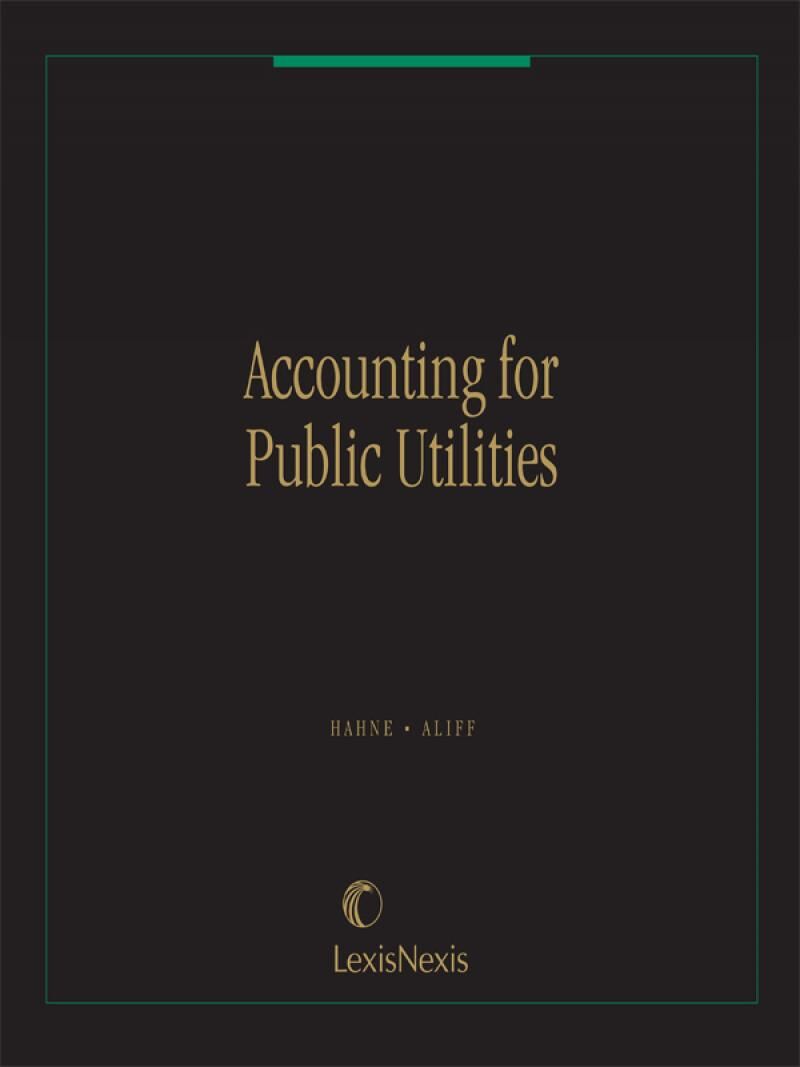 Matthew Bender Elite Products Accounting for Public Utilities