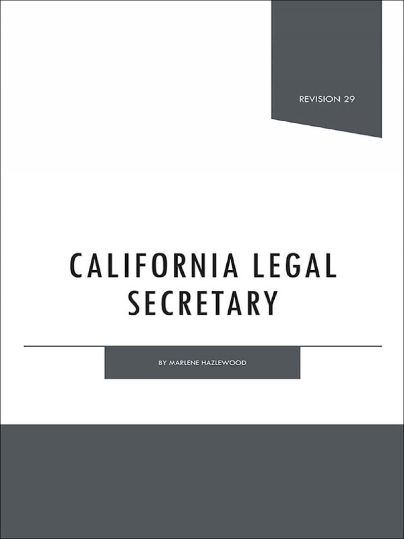 James Publishing California Legal Secretary