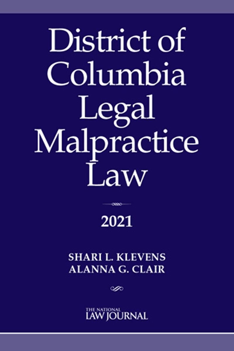 ALM District of Columbia Legal Malpractice Law