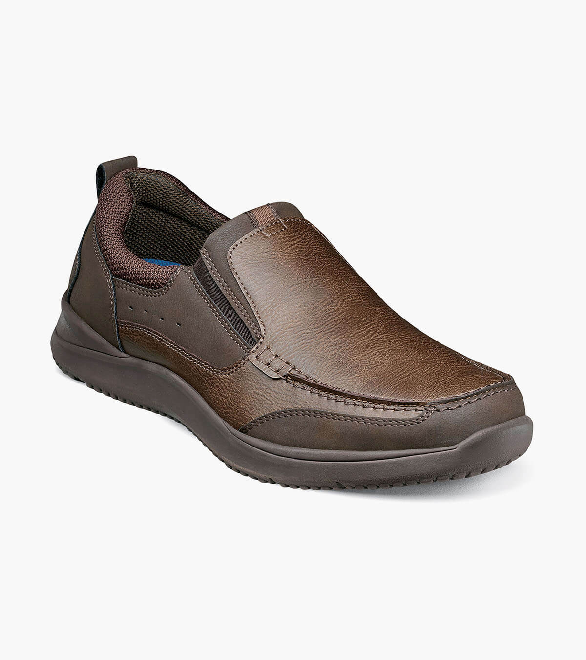 Nunn Bush Shoes Conway Moc Toe Slip On Dark Brown Size 10