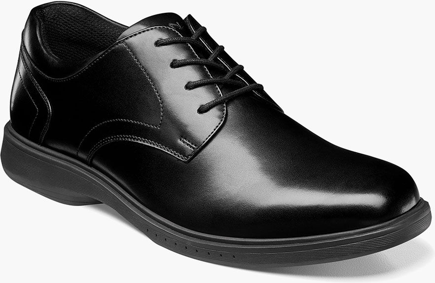 Nunn Bush Shoes KORE Pro Plain Toe Oxford Black Size 13