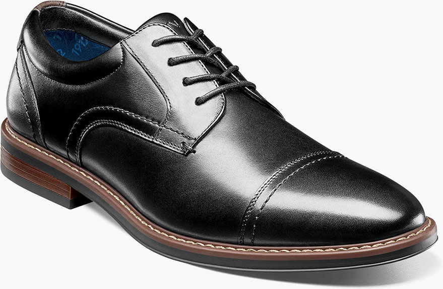 Nunn Bush Shoes Centro Flex Cap Toe Oxford Black Size 12