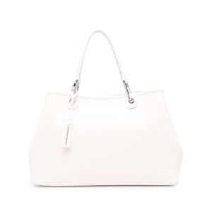 Emporio Armani charm leather shoulder bag - White - female
