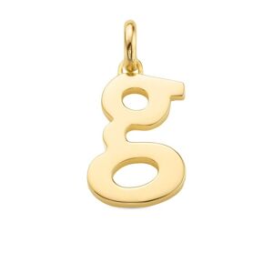 Monica Vinader Alphabet G pendant charm - Gold - female