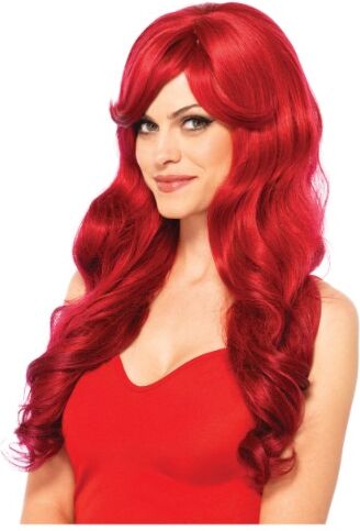 Women's Long Wavy Red Wig