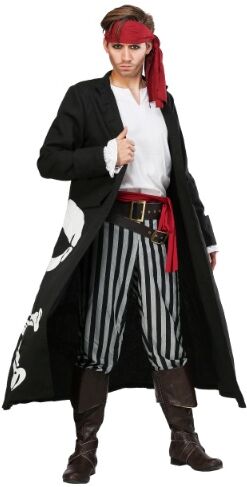 Pirate Flag Captain Men's Costume