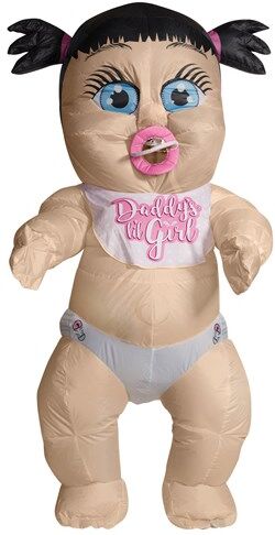 Inflatable Baby Girl Adult Costume