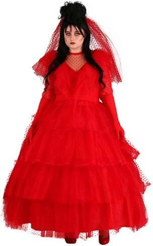 Plus Size Women's Red Wedding Dress