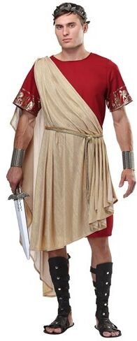 Plus Size Roman Toga Costume for Men