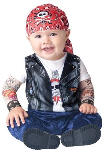 Baby Born to be Wild Biker Kids Costume