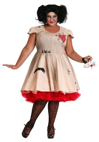 Plus Size Voodoo Doll Women's Costume