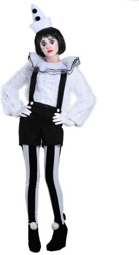 Vintage Pierrot Clown Women's Costume