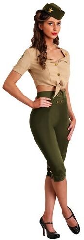 Vintage Pin Up Soldier Women's Costume