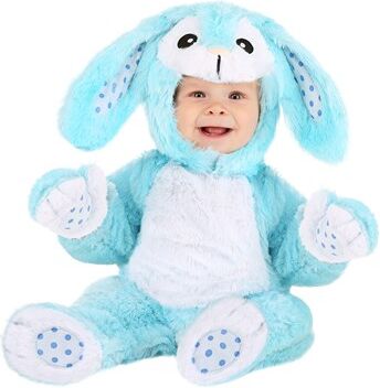 Baby Fluffy Blue Bunny Costume