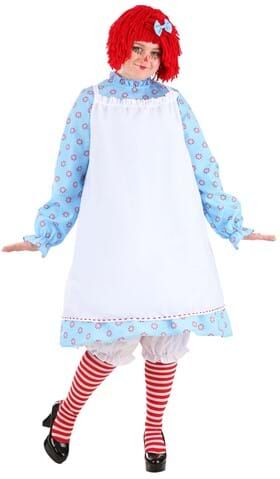 Plus Size Exclusive Raggedy Ann Costume for Women