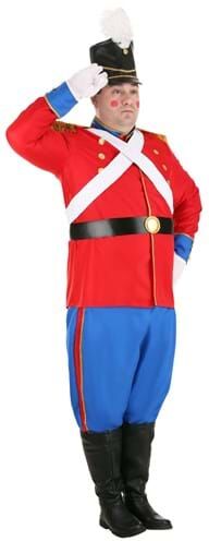 Men's Plus Size Toy Soldier Costume