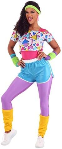 Women's Work It Out 80s Costume