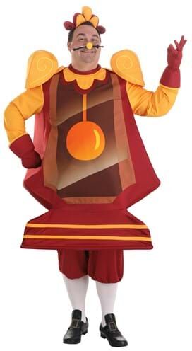 Plus Size Beauty and the Beast Cogsworth Men's Costume