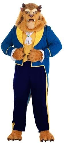 Plus Size Beauty and the Beast Authentic Beast Men's Costume