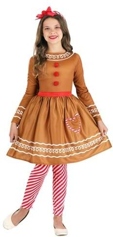 Girl's Gingerbread Costume Dress