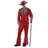 Men's Red Pimp Costume