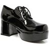 Men's Black Pimp Platform Shoes