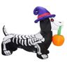 5 Foot Inflatable Wiener Dog Skeleton Decoration