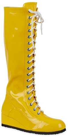 Men's Yellow Wrestling Boots