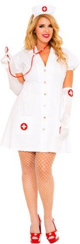 Plus Size Sexy RN on Duty Costume for Women