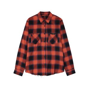 Amiri Checked logo-appliquéd shirt  - Black And Red - Size: XL