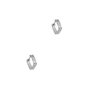Daisy Tech Rupi sterling silver hoop earrings  - Silver - Size: One Size