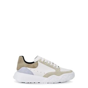 Alexander McQueen Court white panelled leather sneakers  - White - Size: 10