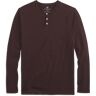 Most Comfortable SILVER Long Sleeve Henley Lambrusco Heather Mack Weldon - Gender: male