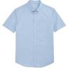 Most Comfortable 24/7 Poplin Short Sleeve Shirt Chambray Crosshatch Mack Weldon - Gender: male