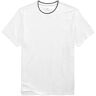 Most Comfortable SILVER Pique T-Shirt Bright White Navy Tipped Mack Weldon - Gender: male