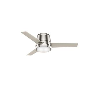 Casablanca Fan Company Commodus 44 Inch Flush Mount Fan with Light Kit Commodus - 59570 - Modern Contemporary