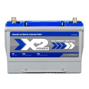 X2Power Premium AGM 930CCA BCI Group 27 Car Battery - Vehicle Batteries