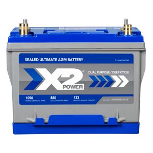 X2Power BCI Group 34M 12V 65AH 880CCA AGM Deep Cycle Marine & RV Battery