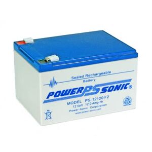 Power Sonic 12V 12AH AGM SLA Battery with F2 Terminals - SLA Batteries